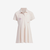 阿迪达斯正品 新款 小童休闲翻领连衣裙时尚 Adidas 百搭新款 JF3873