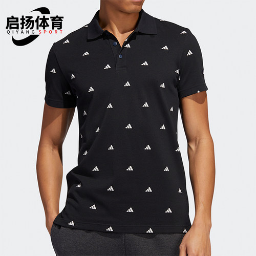 Adidas/阿迪达斯正品新款男士运动休闲经典印花短袖POLO衫FT2802