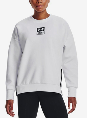 UA/安德玛正品Summit Knit Oversize Crew女士卫衣1369562-100