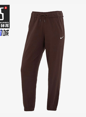 Nike/耐克正品2025冬季款女士日常束脚针织刺绣长裤DM6420-237