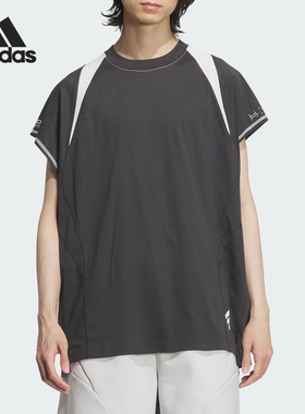 Adidas/阿迪达斯正品新款男士运动休闲圆领宽松背心JM7339