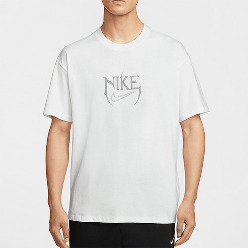 Nike/耐克正品2025夏季款男士休闲宽松经典印花透气T恤HJ3432-121