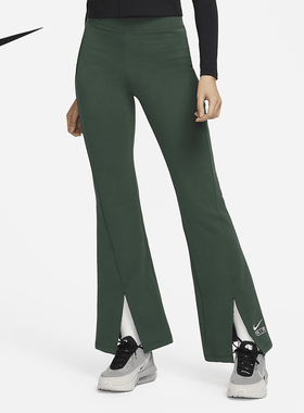 Nike/耐克正品Air女士高腰开衩裤脚运动休闲紧身裤FN1892-323