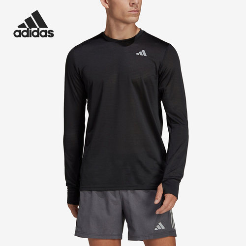 Adidas/阿迪达斯正品冬季新款男子跑步运动休闲长袖T恤HM8436