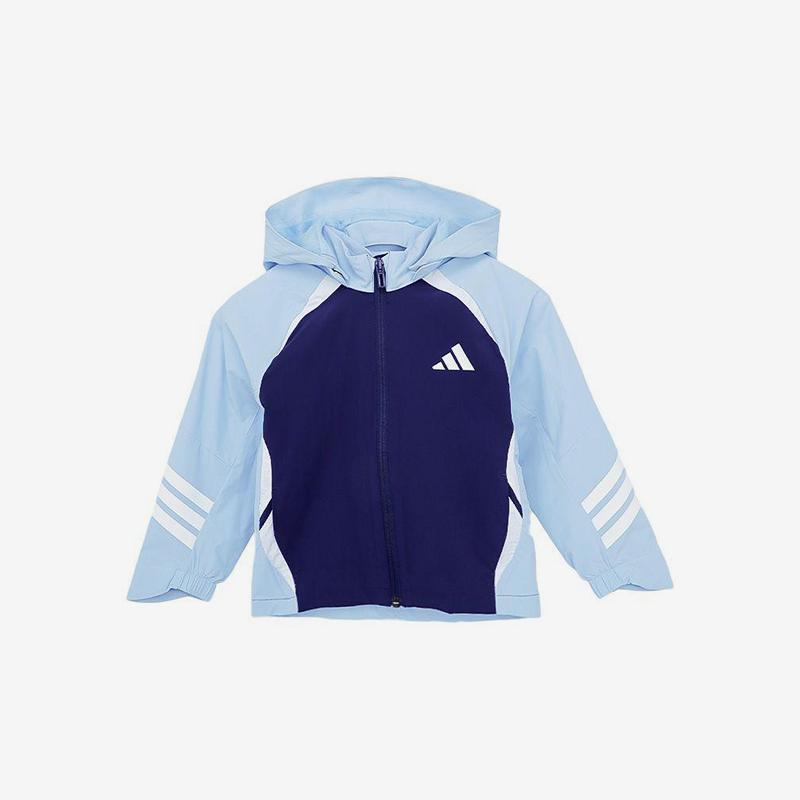 Adidas/阿迪达斯正品新款小童运动连帽梭织经典夹克外套JL6932