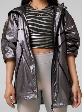 Adidas/阿迪达斯正品新款女子SMC运动休闲时尚连帽夹克外套H09046