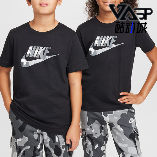 Nike/耐克正品Sportswear大童圆领宽松经典休闲短袖FZ5172-010