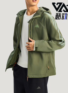 Adidas/阿迪达斯正品2025男士抓绒耐穿保暖户外运动夹克KR2497