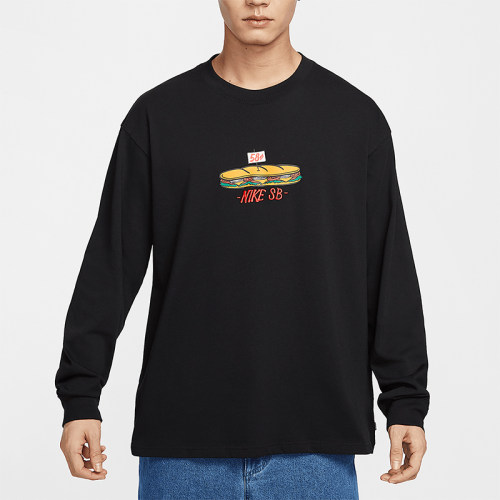 Nike/耐克正品25年春季男士圆领宽松休闲印花长袖HJ0807-010