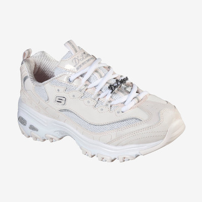 Skechers斯凯奇正品D'LITES 1.0女钻石款老爹鞋12241-PKW
