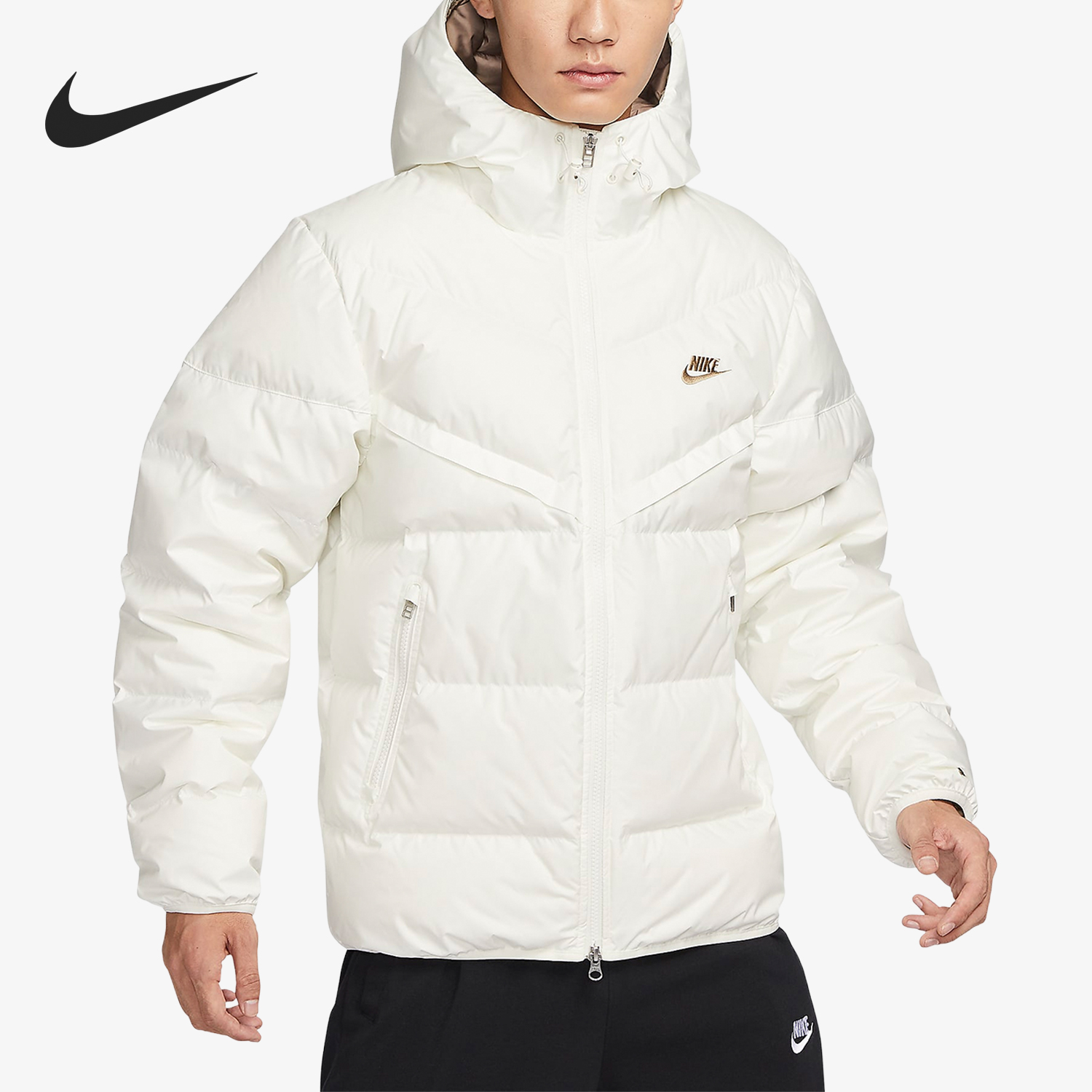 Nike/耐克正品新款男士运动休闲防风保暖羽绒服FZ1103-133