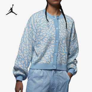 Nike/耐克Jordan新款女子休闲针织毛衣外套DX0449-411