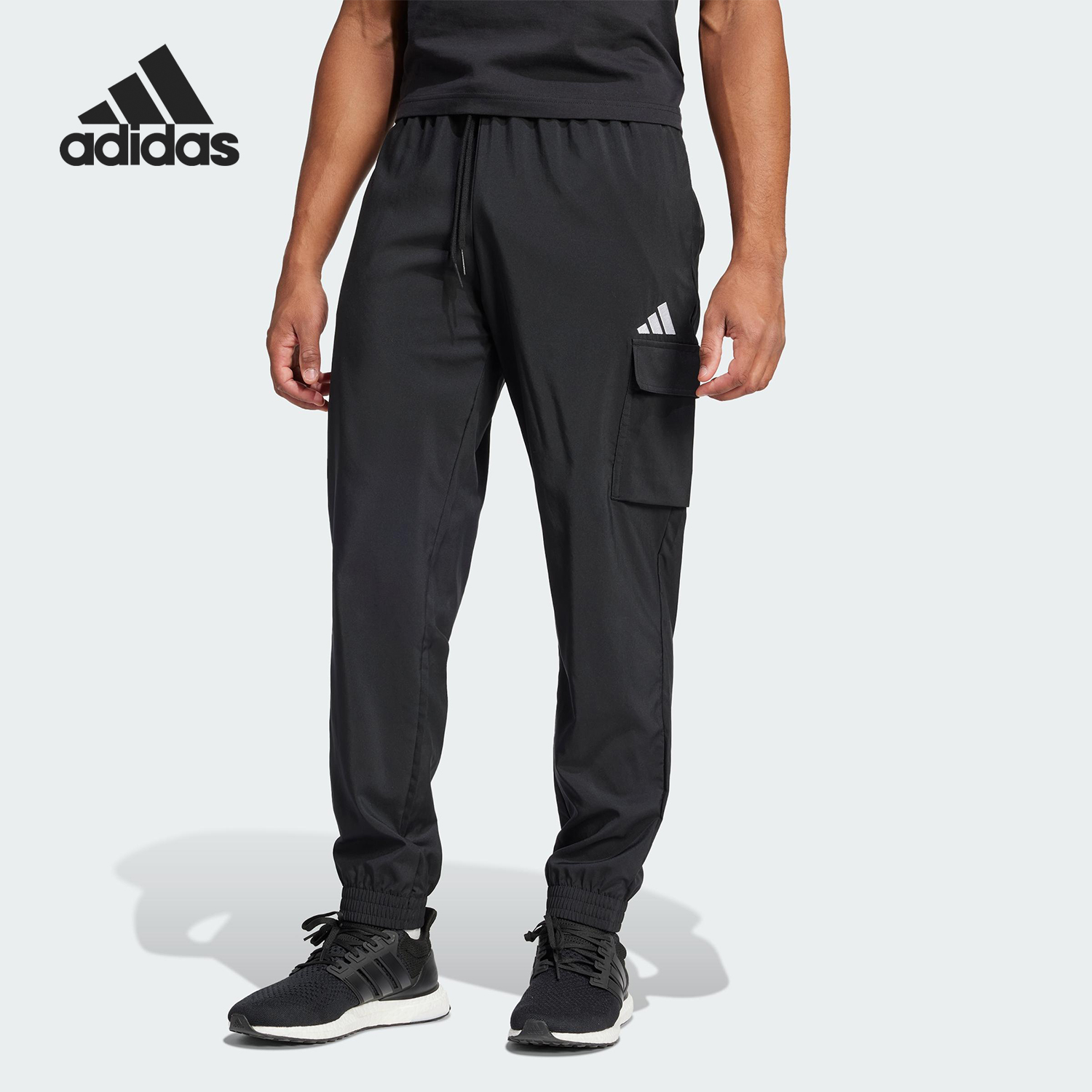 Adidas/阿迪达斯正品新款男士运动训练跑步梭织休闲裤JF3538