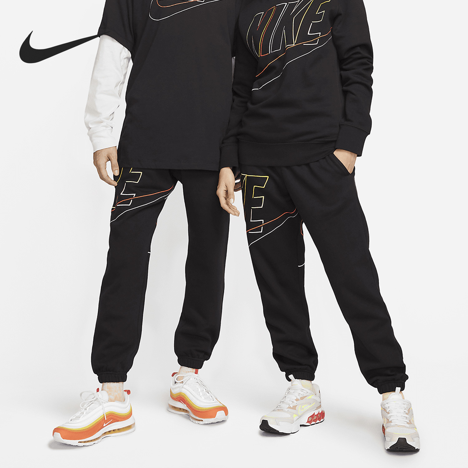 Nike/耐克正品春季新款男子加绒休闲运动针织长裤DX0548-010