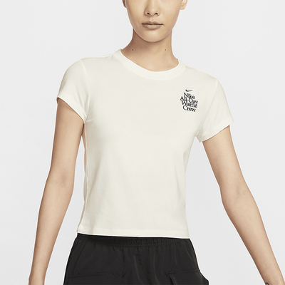 耐克女士修身运动短袖T恤