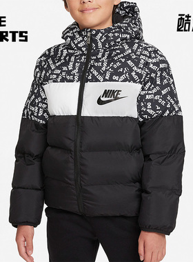 Nike/耐克 正品PUFFER休闲大童时尚运动舒适保暖棉服 HA5142-023