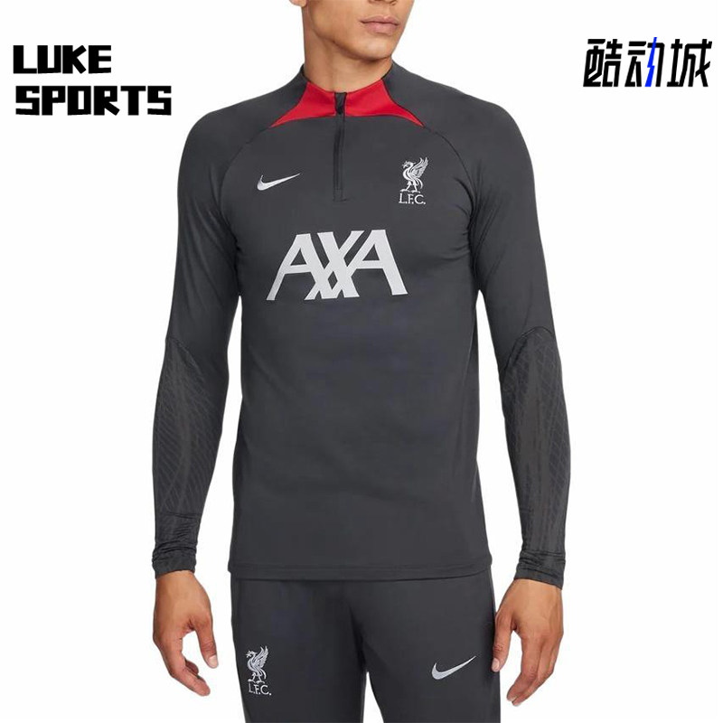 Nike/耐克正品男士字母干爽舒适修身足球长袖T恤FD7090-063