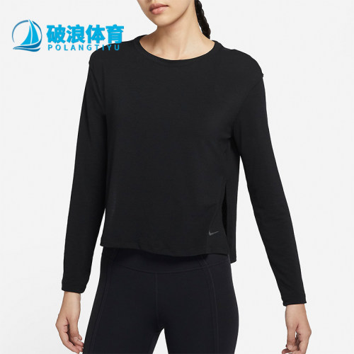 Nike/耐克正品运动休闲长袖T恤新款女黑色长袖T恤DM7028-010