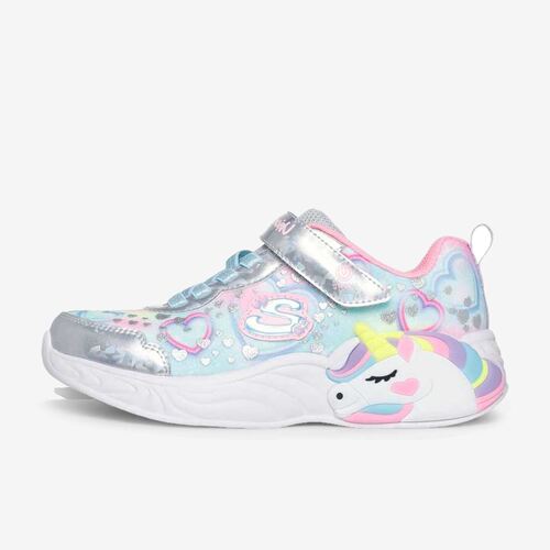 Skechers斯凯奇正品S-Lights童魔术贴低帮运动休闲鞋303063L-SMLT