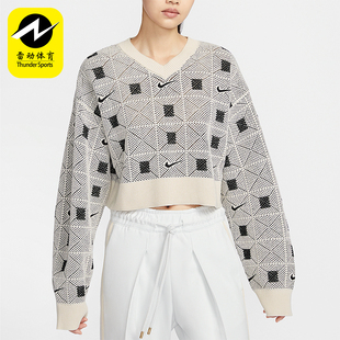 V领针织毛衣FV7802 Nike Osaka女士短款 Naomi 110 耐克正品