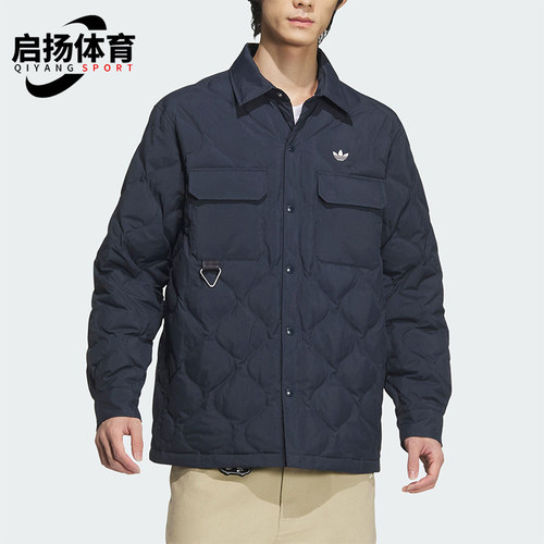 阿迪达斯男士宽松保暖羽绒服