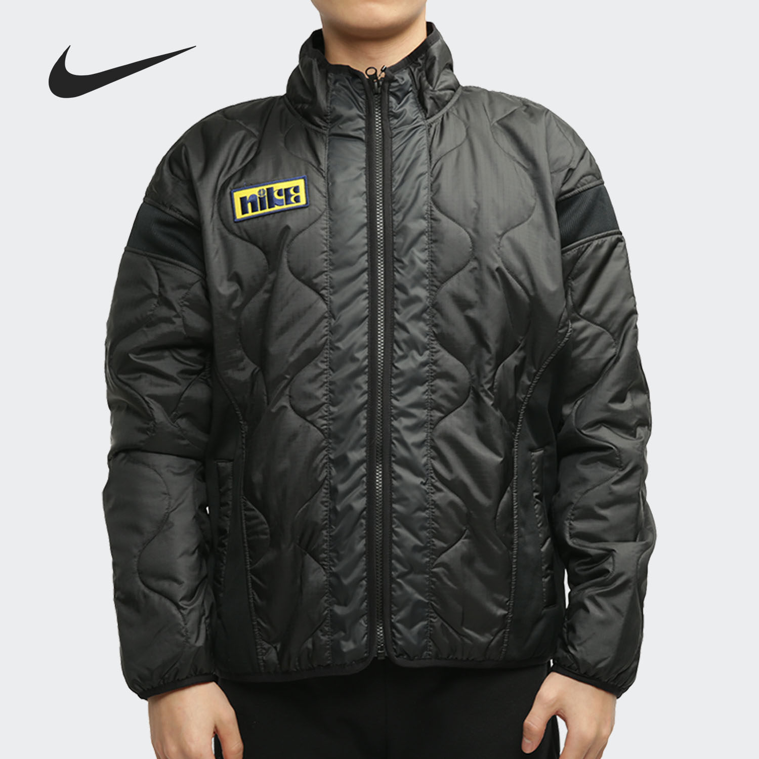 Nike/耐克正品男子立领舒适保暖印花梭织休闲运动棉服 CK6858