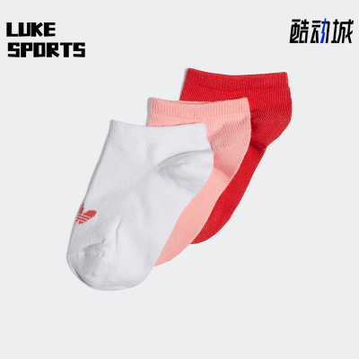 Adidas/阿迪达斯正品三叶草LinerSocks3Pairs经典运动袜FL9641