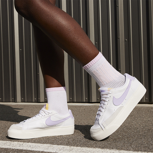 耐克正品 DJ0292 Blazer Platform女士耐磨休闲板鞋 114 Low Nike