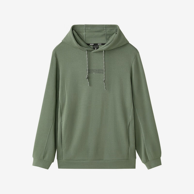 Skechers/斯凯奇正品山野户外系列男士时尚休闲针织连帽卫衣