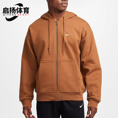 耐克男士复古运动连帽口袋外套