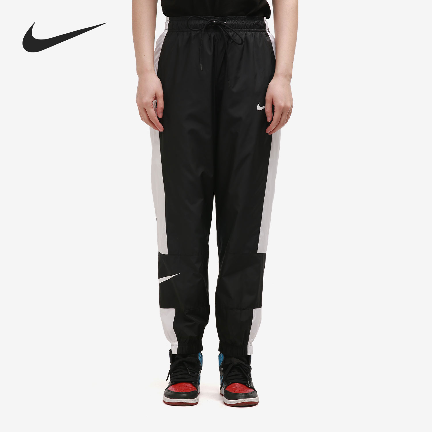 Nike/耐克正品新款女子梭织经典训练运动收口长裤 DC0041-010