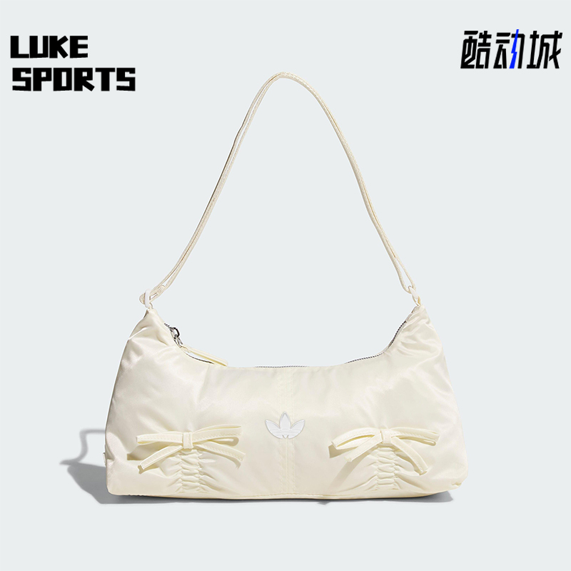 Adidas/阿迪达斯正品三叶草女士经典蝴蝶结法棍单肩挎包KC2769