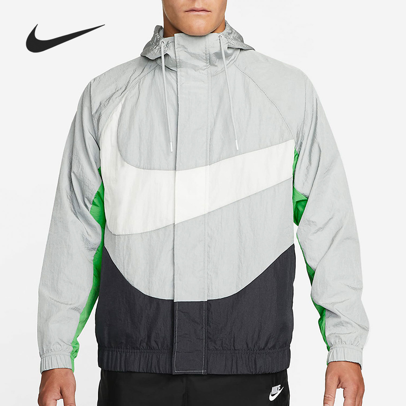 耐克男子连帽防风宽松夹克外套
