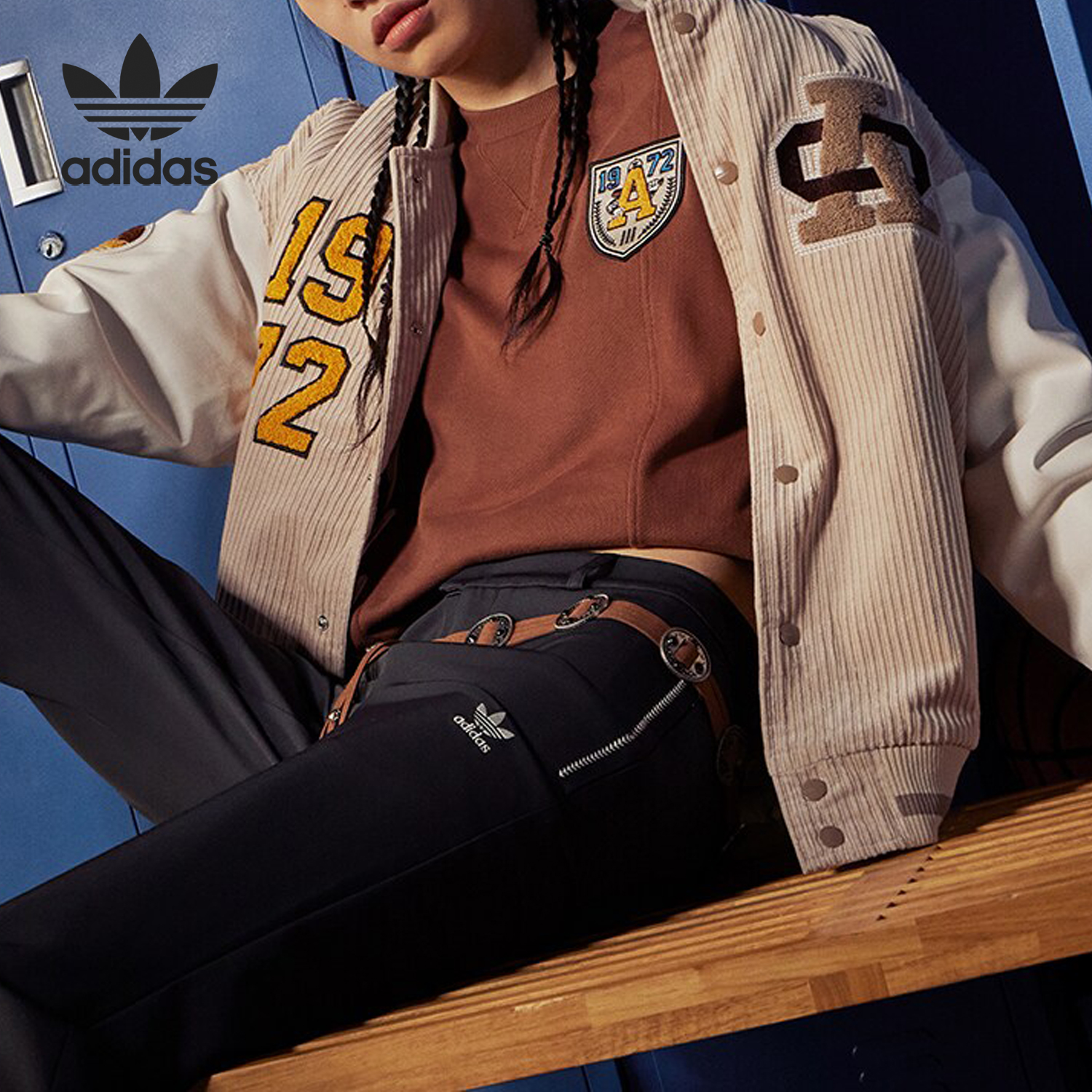 单排扣外套Adidas/阿迪达斯立领