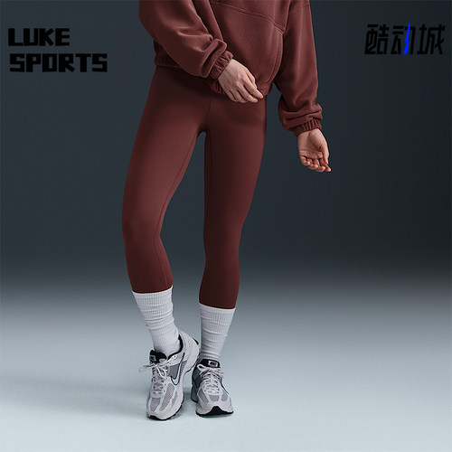 Nike/耐克正品2025秋季款女士耐穿运动高腰紧身长裤DQ6014-218