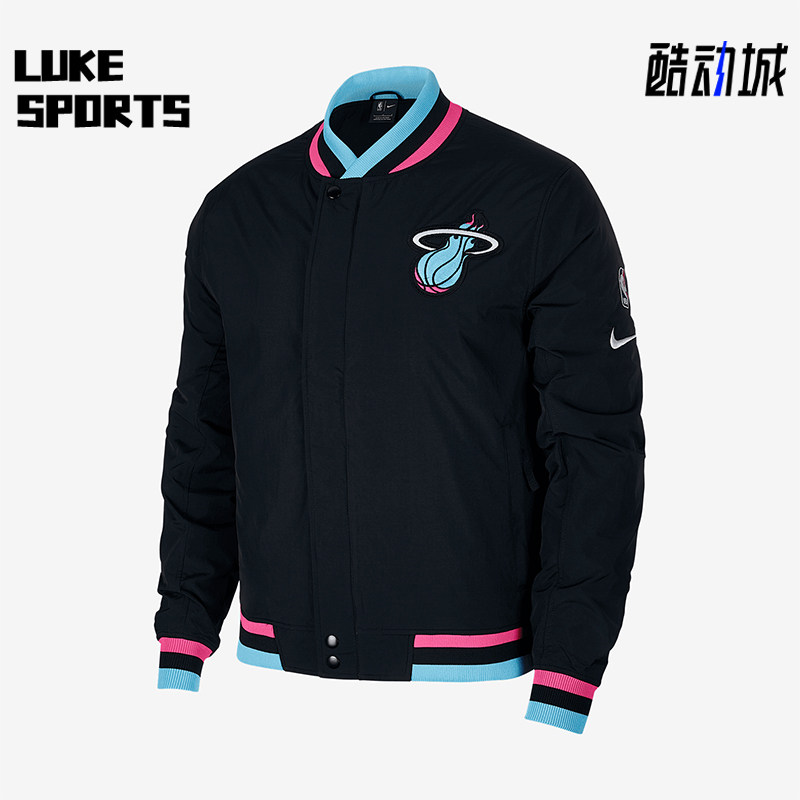 Nike/耐克正品MIA COURTSIDE NBA男士保暖棒球服AH5285-010