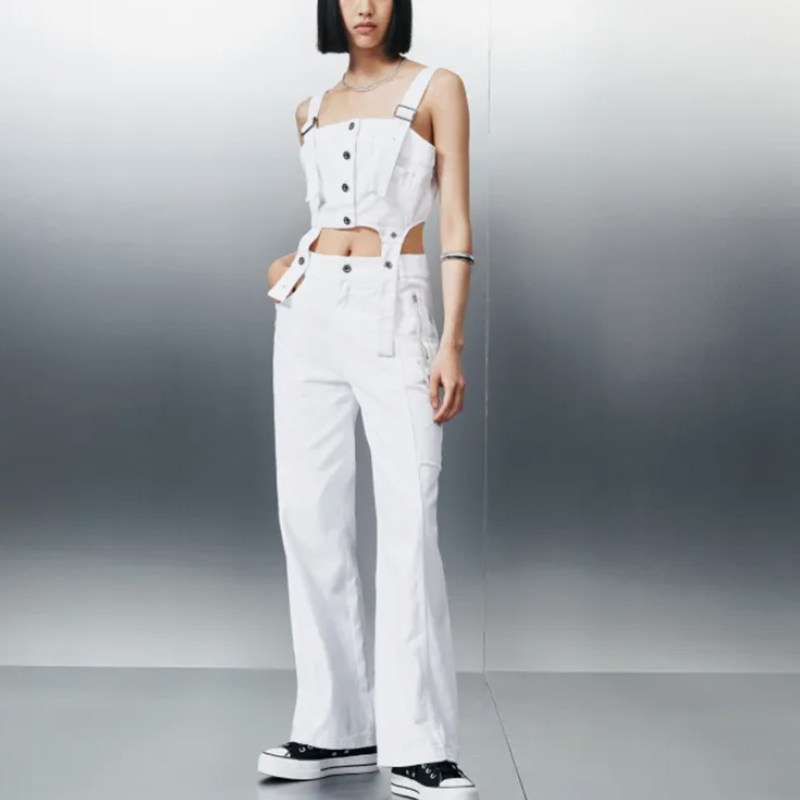 Converse/匡威正品2025新款女子时尚简约运动背带裤10027214-A01