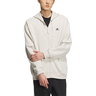 Adidas/阿迪达斯官方正品运动休闲情侣款拉链连帽夹克外套IV7604