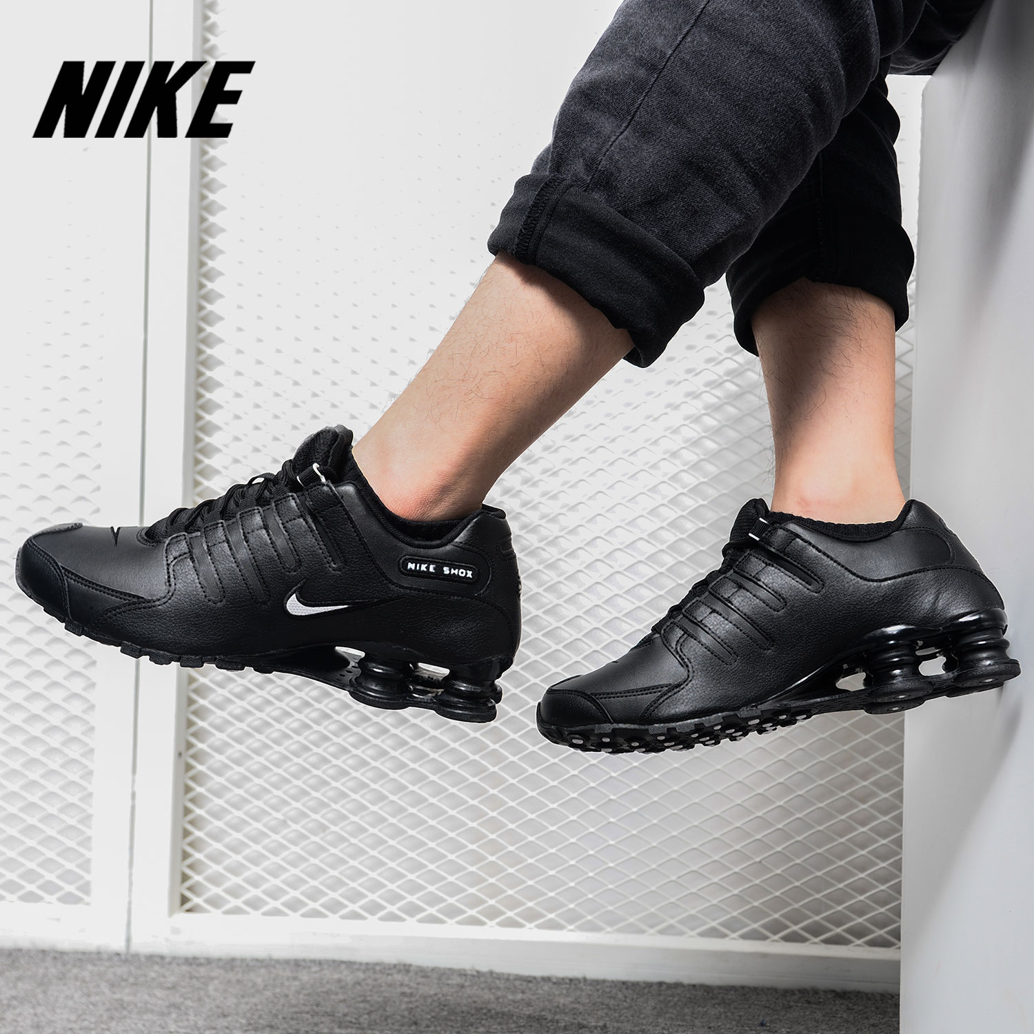 Nike/耐克正品SHOX NZ EU男子复古气柱缓震耐磨运动跑步鞋 501524