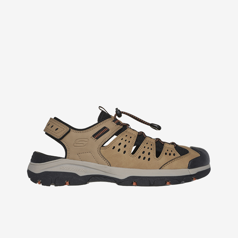 Skechers/斯凯奇正品当季新款男士魔术贴通勤休闲一脚蹬凉鞋