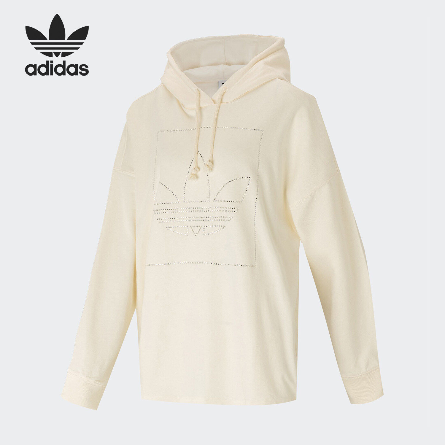 Adidas/阿迪达斯正品三叶草 当季新款女装运动时尚套头衫GI1135