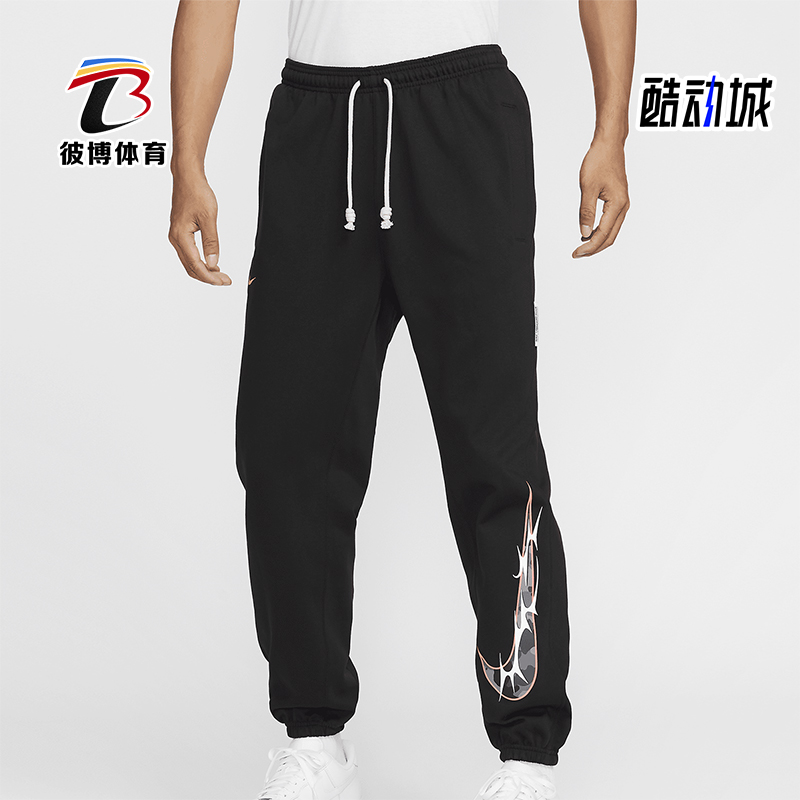 耐克男士印花休闲运动束脚长裤