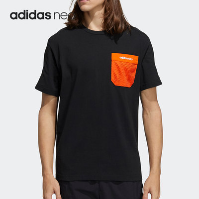 阿迪达斯男子运动短袖T恤