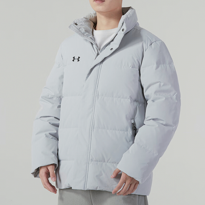 UA/安德玛正品新款男女同款保暖简约拉链时尚羽绒服23600802-009