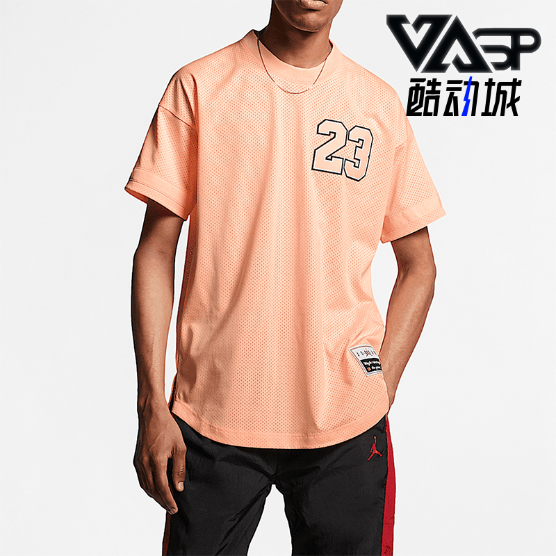 Nike/耐克正品JORDAN男士圆领针织宽松运动短袖T恤AO2827-814