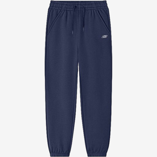 Skechers斯凯奇正品儿童加绒系带束脚保暖运动裤L425K115-002Z