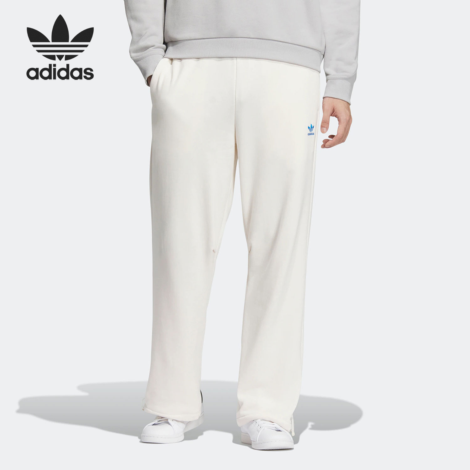 阿迪达斯男女透气简约长裤