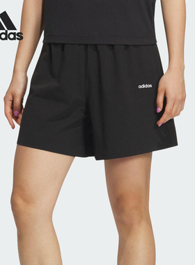 Adidas/阿迪达斯正品夏季女士简约透气运动梭织短裤JP2082