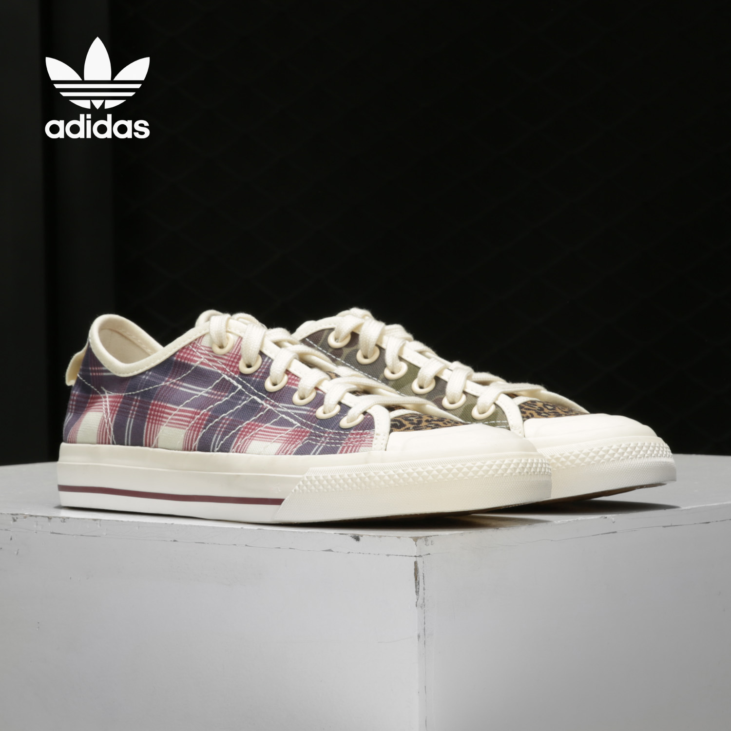 Adidas/阿迪达斯官方正品三叶草 NIZZA 男女经典帆布鞋 FV0679
