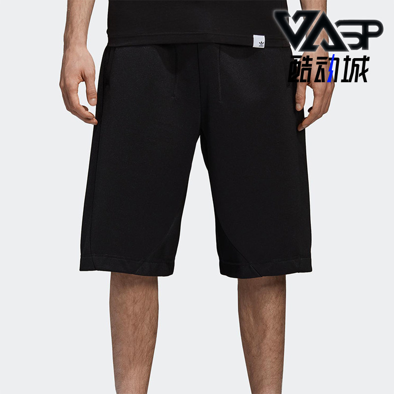 Adidas/阿迪达斯正品三叶草男士中腰宽松休闲针织运动短裤CD6943